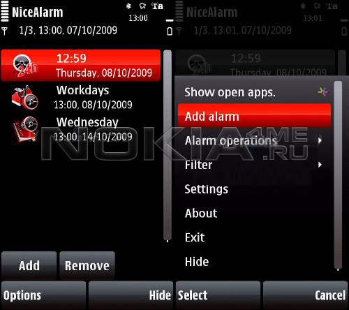 NiceAlarm -     Symbian 9