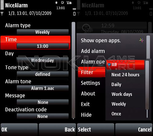 NiceAlarm -     Symbian 9