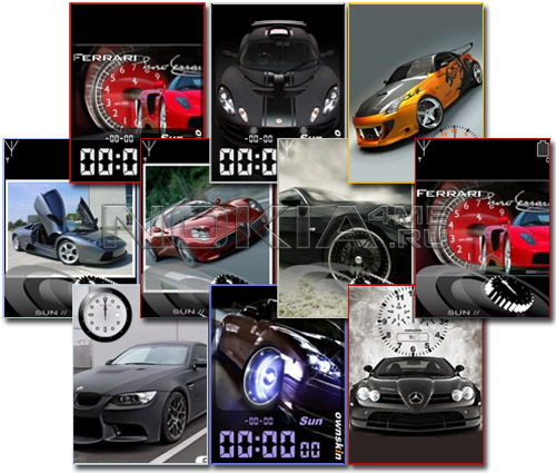 Cars - Flash Clocks 240x320 FL 1.1