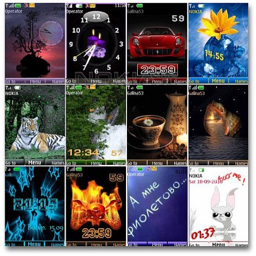 Wonderful theme for Nokia S40. Pack 15