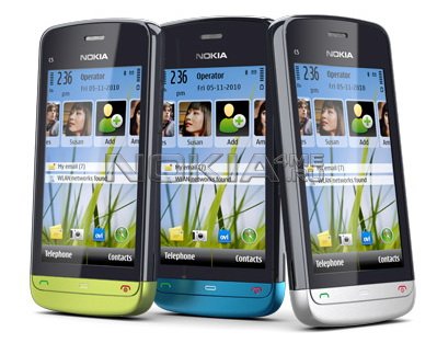 Nokia C5 Темы Часы