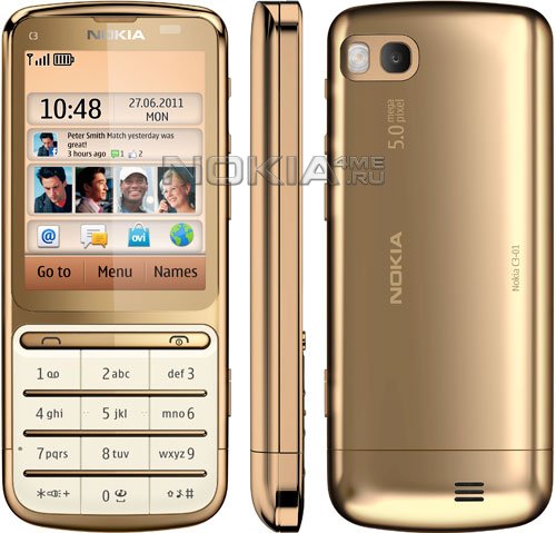    Nokia C3-01 Gold Edition
