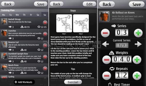 Barbell Gym Tracker -   Symbian^3