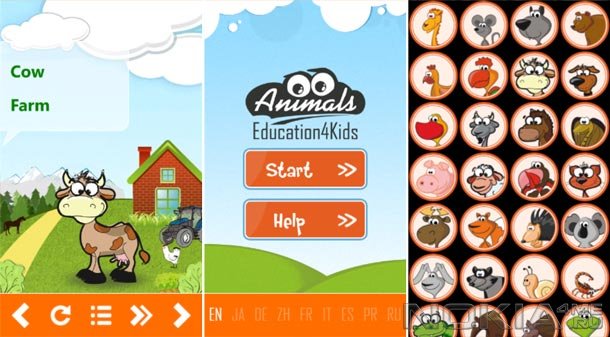 Animals Education4Kids -    Windows Phone 7.5  