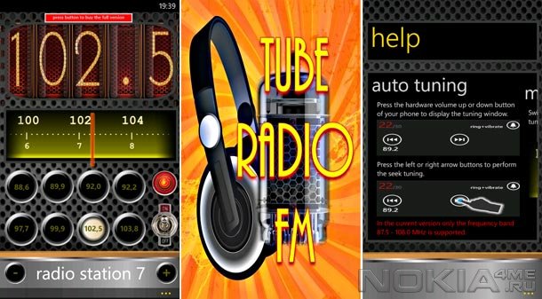 Tube Radio FM -   Windows Phone 7.5  