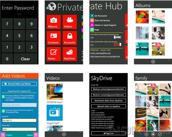 Private Hub -   Windows Phone 7.5 - 8
