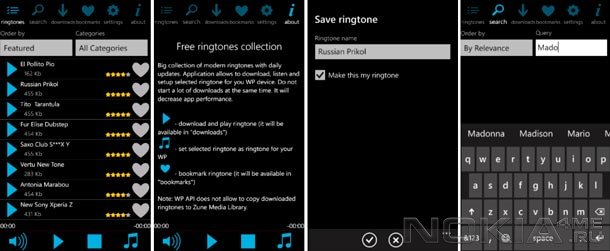 Free Ringtones Pro -   Windows Phone 7.5 - 8