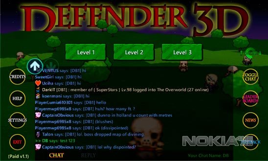 Defender 3D DX -   WP7.5