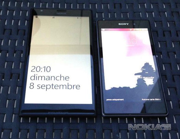   Nokia Lumia 1520.   Sony Xperia Z